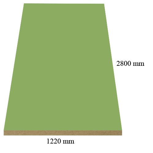 2270 мат Светло Зелено - 18 мм МДФ с ПВЦ покритие #