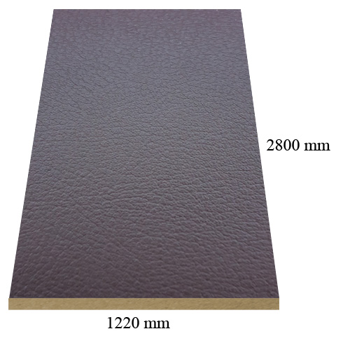 7089 Leather Brown matte - PVC coated 18 mm MDF